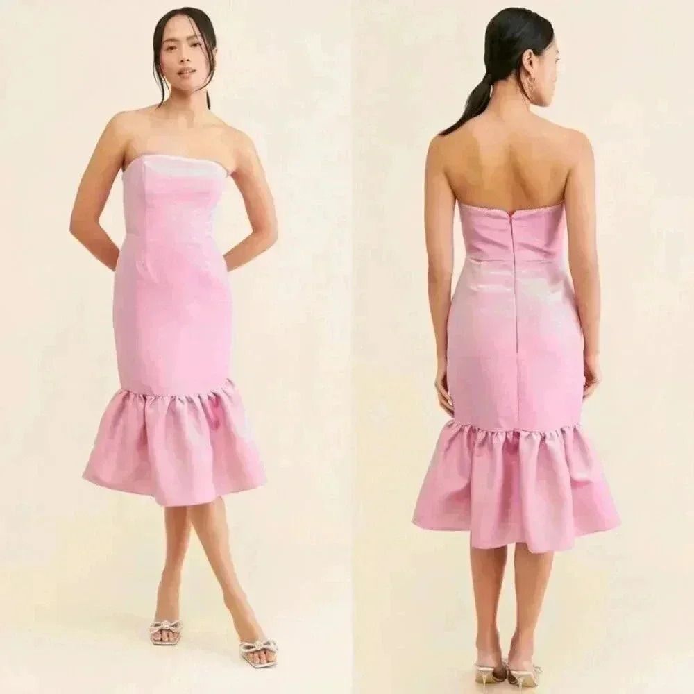 Urban Outfitters Gin & Jules Lexi Crystal Trim Midi Dress Size Large NWOT $286